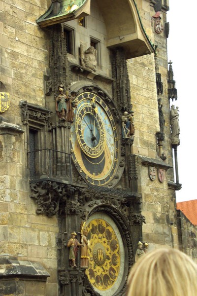 Die Rathausuhr in Prag